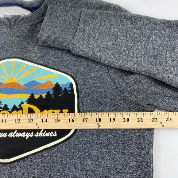 SuperDry Men's Gray Travel Postcard Graphic Crewneck Sweatshirt Sz M - Picture 8 of 11